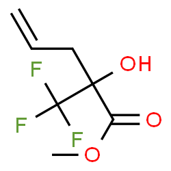 2-HYDROXY-2-TRIFLUOROMETHYL-PENT-4-ENOIC ACID METHYL ESTER结构式