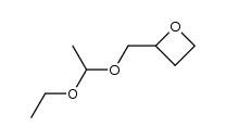 2-(1-ethoxyethoxy)methyloxetane结构式