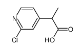 2-(2-chloropyridin-4-yl)propanoic acid Structure