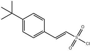 2-(4-叔丁基苯基)乙烯-1-磺酰氯结构式