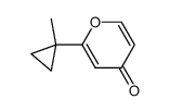 2-(1-methyl-cyclopropyl)-pyran-4-one结构式