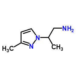 [2-(3-Methyl-1H-pyrazol-1-yl)propyl]amine结构式