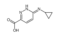 6-(cyclopropylamino)pyridazine-3-carboxylic acid结构式