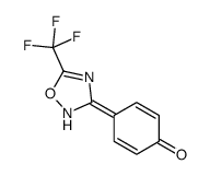 4-[5-(trifluoromethyl)-1,2,4-oxadiazol-3-ylidene]cyclohexa-2,5-dien-1-one Structure