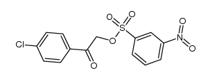 p-chlorophenacyl m-nitrobenzenesulphonate Structure
