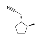 <1R,2S>-(+)-trans-2-Methylcyclopentylacetonitrile Structure