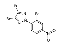 4,5-dibromo-2-(2-bromo-4-nitrophenyl)-2H-1,2,3-triazole Structure