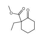 2-ethyl-2-(methoxycarbonyl)cyclohexanone Structure