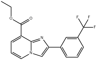 ethyl 2-(3-(trifluoroMethyl)phenyl)iMidazo[1,2-a]pyridine-8-carboxylate structure