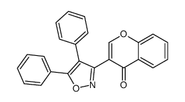 3-(4,5-diphenyl-1,2-oxazol-3-yl)chromen-4-one Structure