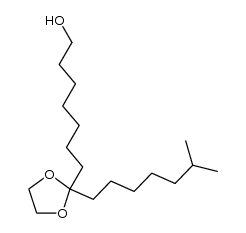 7-[2-(6-methylheptyl)-1,3-dioxolan-2-yl]heptanol结构式