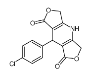 8-(4-chlorophenyl)-3,4,5,8-tetrahydrodifuro[3,4-b:3',4'-f]pyridine-1,7-dione结构式