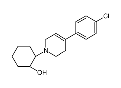 (1R,2R)-2-[4-(4-chlorophenyl)-3,6-dihydro-2H-pyridin-1-yl]cyclohexan-1-ol结构式