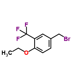 4-Ethoxy-3-(trifluoromethyl)benzyl bromide结构式