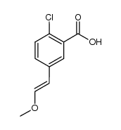 2-chloro-5-(2-methoxyvinyl)benzoic acid结构式