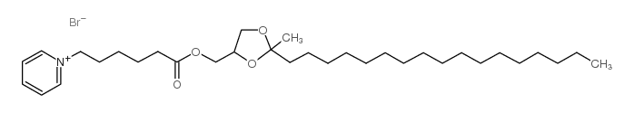 (2-heptadecyl-2-methyl-1,3-dioxolan-4-yl)methyl 6-pyridin-1-ium-1-ylhexanoate,bromide结构式