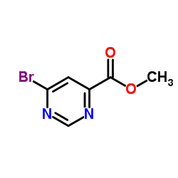 Methyl 6-bromopyrimidine-4-carboxylate structure