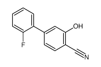 4-(2-fluorophenyl)-2-hydroxybenzonitrile Structure