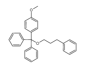 ((4-methoxyphenyl)(3-phenylpropoxy)methylene)dibenzene Structure