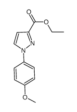 ethyl 1-(4-methoxyphenyl)-1H-pyrazole-3-carboxylate结构式