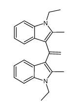 1,1-bis(1-ethyl-2-methylindole-3-yl)-ethylene Structure