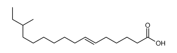 14-methylhexadec-6-enoic acid结构式