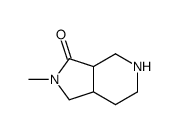 (3aR,7aR)-2-methyl-3a,4,5,6,7,7a-hexahydro-1H-pyrrolo[3,4-c]pyridin-3-one结构式