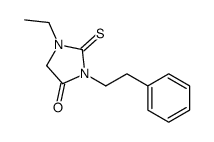 1-ethyl-3-(2-phenylethyl)-2-sulfanylideneimidazolidin-4-one Structure