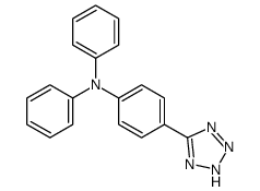 N,N-diphenyl-4-(2H-tetrazol-5-yl)aniline结构式
