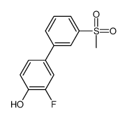2-fluoro-4-(3-methylsulfonylphenyl)phenol Structure