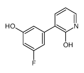 3-(3-fluoro-5-hydroxyphenyl)-1H-pyridin-2-one结构式