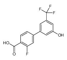 2-fluoro-4-[3-hydroxy-5-(trifluoromethyl)phenyl]benzoic acid结构式