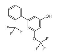 3-(trifluoromethoxy)-5-[2-(trifluoromethyl)phenyl]phenol结构式