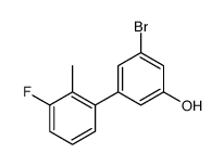 3-bromo-5-(3-fluoro-2-methylphenyl)phenol结构式