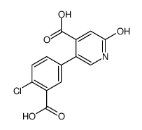 5-(3-carboxy-4-chlorophenyl)-2-oxo-1H-pyridine-4-carboxylic acid Structure