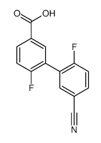 3-(5-cyano-2-fluorophenyl)-4-fluorobenzoic acid结构式