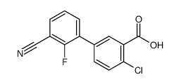 2-chloro-5-(3-cyano-2-fluorophenyl)benzoic acid Structure