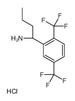 (1S)-1-[2,5-Bis(trifluoromethyl)phenyl]-1-butanamine hydrochlorid e (1:1)结构式