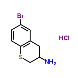 6-Bromo-3-thiochromanamine hydrochloride (1:1) Structure