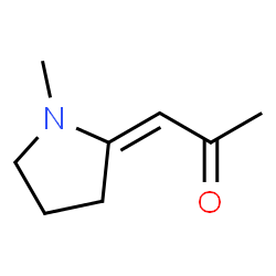 2-Propanone, 1-(1-methyl-2-pyrrolidinylidene)-, (E)- (9CI) structure