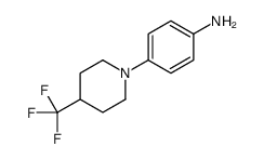 4-[4-(trifluoromethyl)piperidin-1-yl]aniline结构式