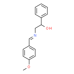 (E)-2-(4-Methoxybenzylideneamino)-1-Phenylethanol结构式