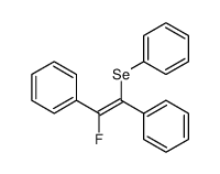 (E)-1-fluoro-1,2-diphenyl-2-(phenylseleno)ethylene结构式