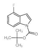 4-氟-N-Boc-吲哚结构式