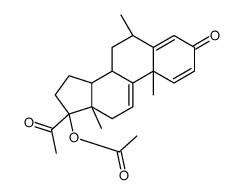 Δ-9(11)-Fluorometholone Acetate结构式