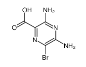 3,5-二氨基-6-溴吡嗪-2-羧酸结构式