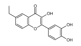 2-(3,4-Dihydroxyphenyl)-6-ethyl-3-hydroxy-4H-chroMen-4-one结构式