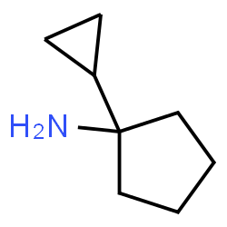 Cyclopentanamine, 1-cyclopropyl- (9CI) Structure