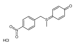 (4-hydroxyphenyl)-methyl-[(4-nitrophenyl)methyl]sulfanium,chloride结构式