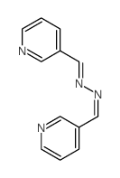 3-Pyridinecarboxaldehyde,2-(3-pyridinylmethylene)hydrazone Structure